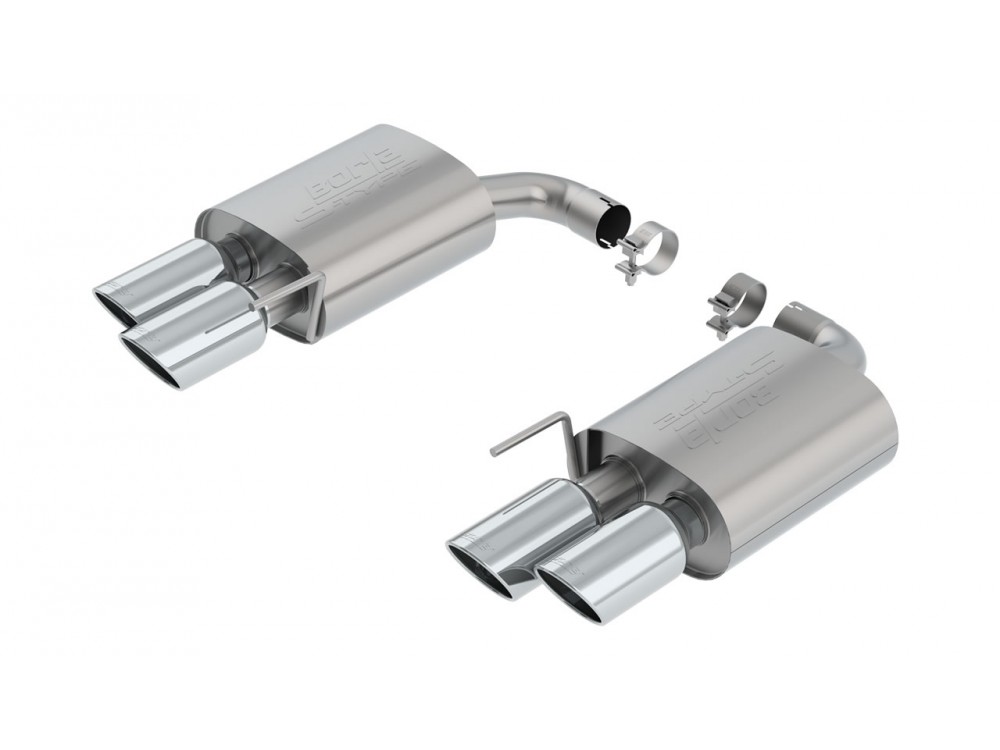 Exhaust Borla Ford Mustang GT 5.0 S550 18+ Rear Mufflers Non-Valved - 11953 Exhaust Borla Ford Mustang GT 5.0 S550 18+ Rear Mufflers Non-Valved - 11953