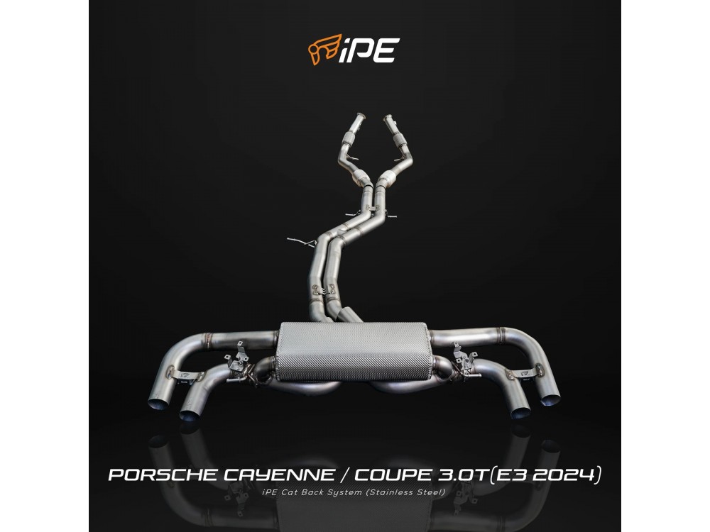 Wydech iPE Porsche Cayenne / Coupe 3.0 T E3.II Cat-back iPE Porsche Cayenne / Coupe 3.0 T E3.II Cat-back Exhaust