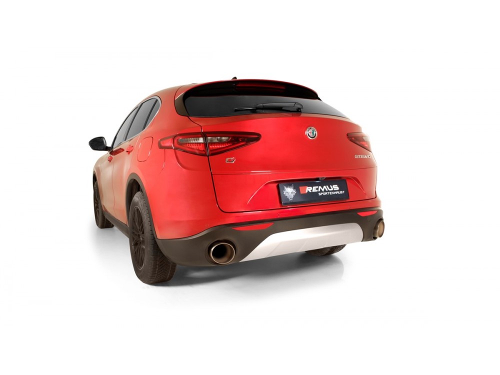Exhaust Remus Alfa Romeo Stelvio 2.0 Turbo Racing Cat-back - 025017 0000+026117 1500 Exhaust Remus Alfa Romeo Stelvio 2.0 Turbo Racing Cat-back - 025017 0000+026117 1500