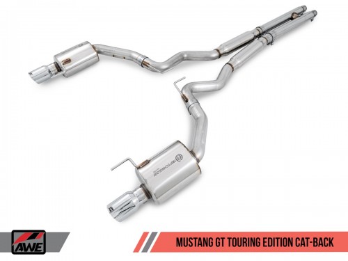 AWE Ford Mustang GT 5.0 S500 15-17 Cat-back Touring Edition Exhaust