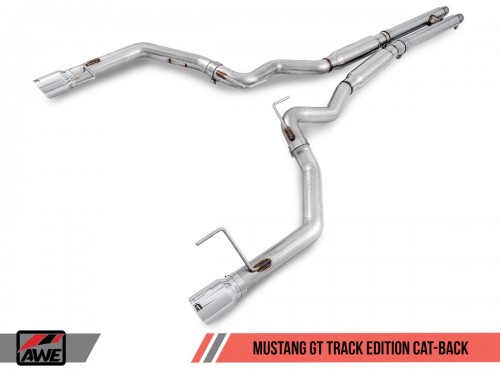 AWE Ford Mustang GT 5.0 S500 15-17 Cat-back Track Edition Exhaust