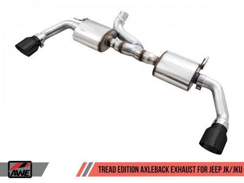 AWE Jeep JK/JKU Wrangler Tread Edition Axleback Exhaust