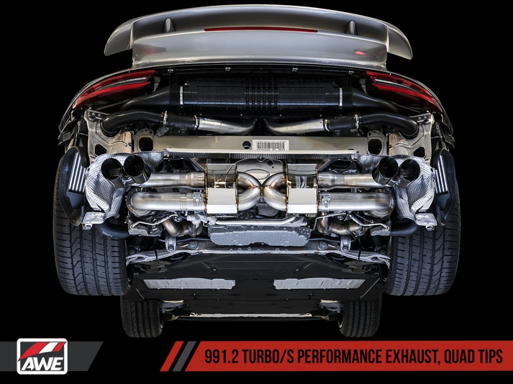 Wydech AWE Porsche 911 (991.2) Turbo/S 3.8L Turbo SwitchPath™ - 3015-42084 | 3015-42084 | 3015-41002 AWE Porsche 911 (991.2) Turbo/S 3.8L Turbo SwitchPath™ Exhaust