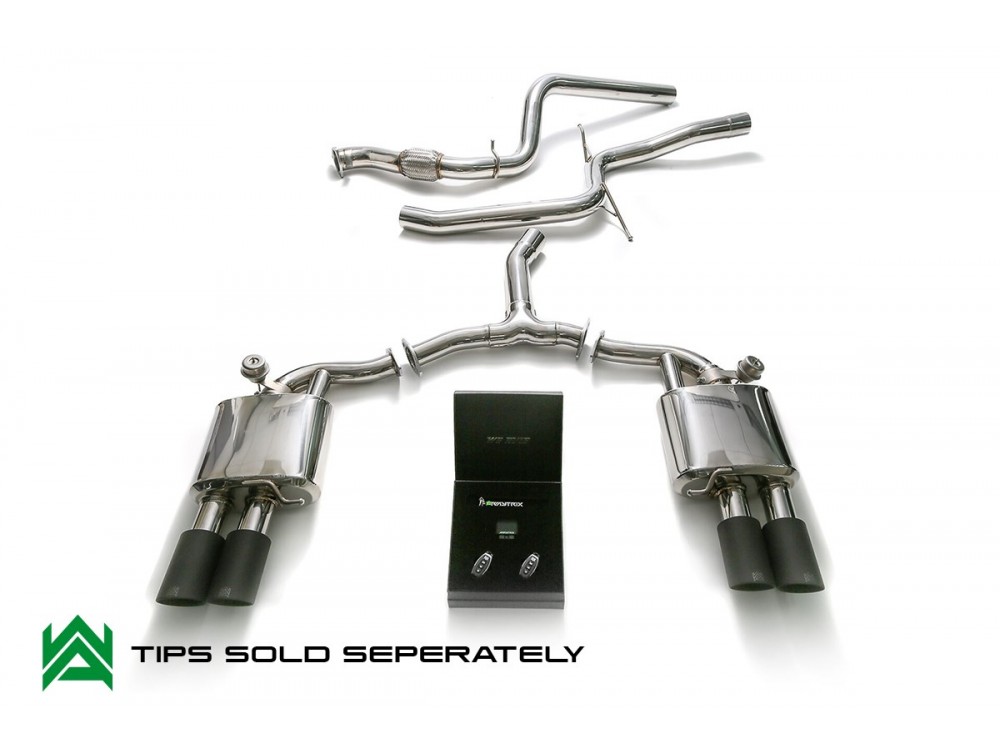 Exhaust Armytrix Audi A4 B9 2.0 TFSI Quattro Cat-back - AU944-QS11C Exhaust Armytrix Audi A4 B9 2.0 TFSI Quattro Cat-back - AU944-QS11C