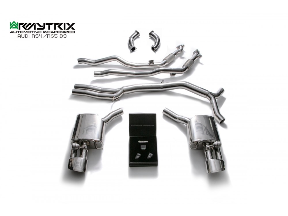 Exhaust Armytrix Audi RS4 B9 2.9 TFSI Avant Cat-back - AU94R-DS45C Exhaust Armytrix Audi RS4 B9 2.9 TFSI Avant Cat-back - AU94R-DS45C
