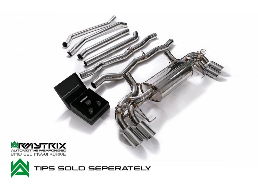 Exhaust Armytrix BMW G30 M550l Cat-back - BMG35-QS38C Exhaust Armytrix BMW G30 M550l Cat-back - BMG35-QS38C