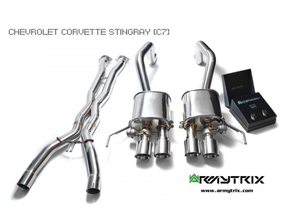 Exhaust Armytrix Chevrolet Corvette C7 Z06 (2014-2019) Rear Muffler - CZ6C7-QS28C Exhaust Armytrix Chevrolet Corvette C7 Z06 (2014-2019) Rear Muffler - CZ6C7-QS28C