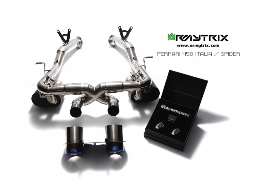 Exhaust Armytrix Ferrari 458 Italia/Spider Cat-back - FF458-C Exhaust Armytrix Ferrari 458 Italia/Spider Cat-back - FF458-C