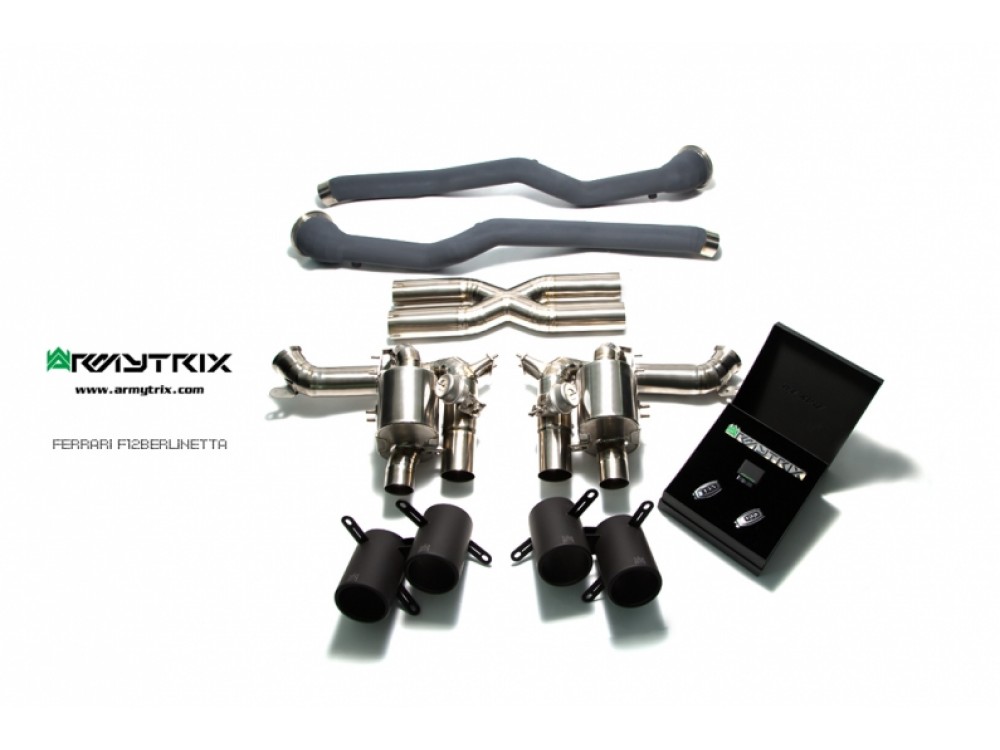 Exhaust Armytrix Ferrari F12 Berlinetta Rear Muffler - FF12B-QT13B Exhaust Armytrix Ferrari F12 Berlinetta Rear Muffler - FF12B-QT13B