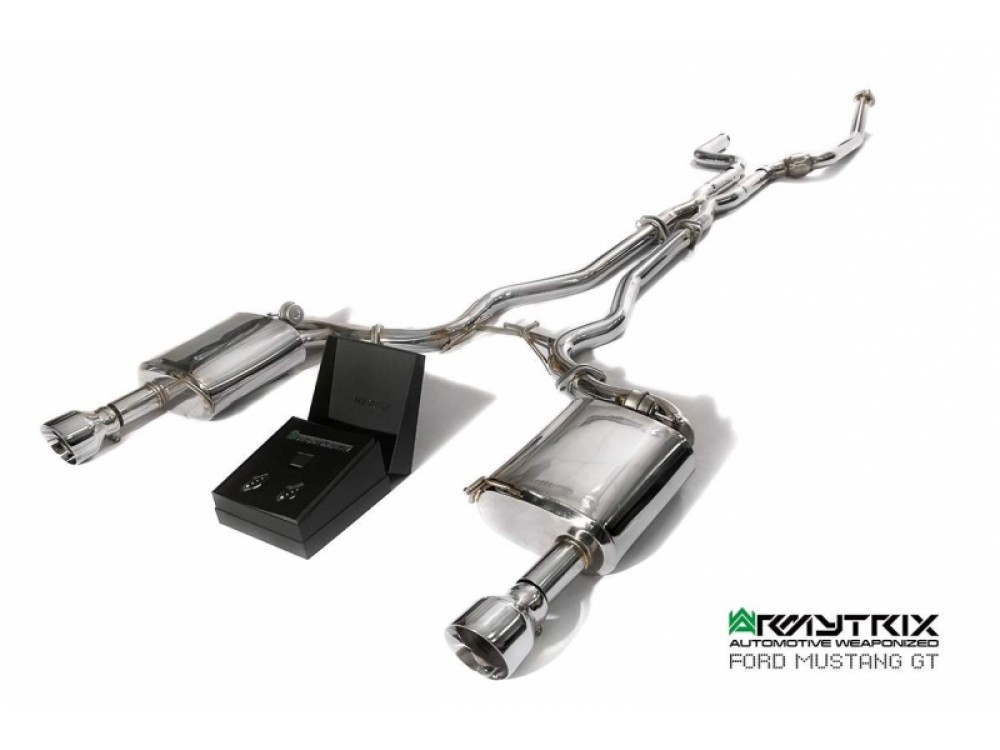 Exhaust Armytrix Ford Mustang GT 5.0 S550 15-17 Cat-back ValveTronic - FDM65-DS33C Exhaust Armytrix Ford Mustang GT 5.0 S550 15-17 Cat-back ValveTronic - FDM65-DS33C