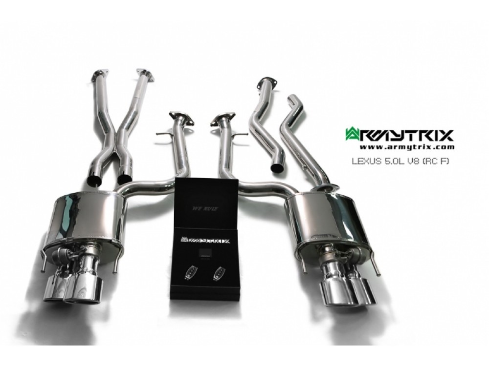 Wydech Armytrix Lexus RC F Cat-back - LXRCF-QS3840C Armytrix Lexus RC F Cat-back Exhaust