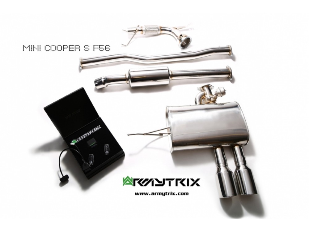 Exhaust Armytrix MINI Cooper S F55/F56 Cat-back - MNF55-DS11C Exhaust Armytrix MINI Cooper S F55/F56 Cat-back - MNF55-DS11C