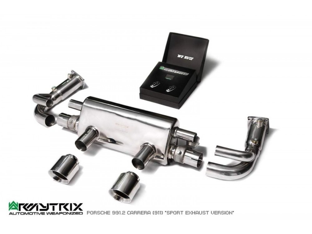 Wydech Armytrix Porsche 911 Carrera 991.2 S /4 /4S /GTS Turbo-back Decatted - P92C2-DD+P92C2-DS41C Armytrix Porsche 911 Carrera 991.2 S /4 /4S /GTS Exhaust