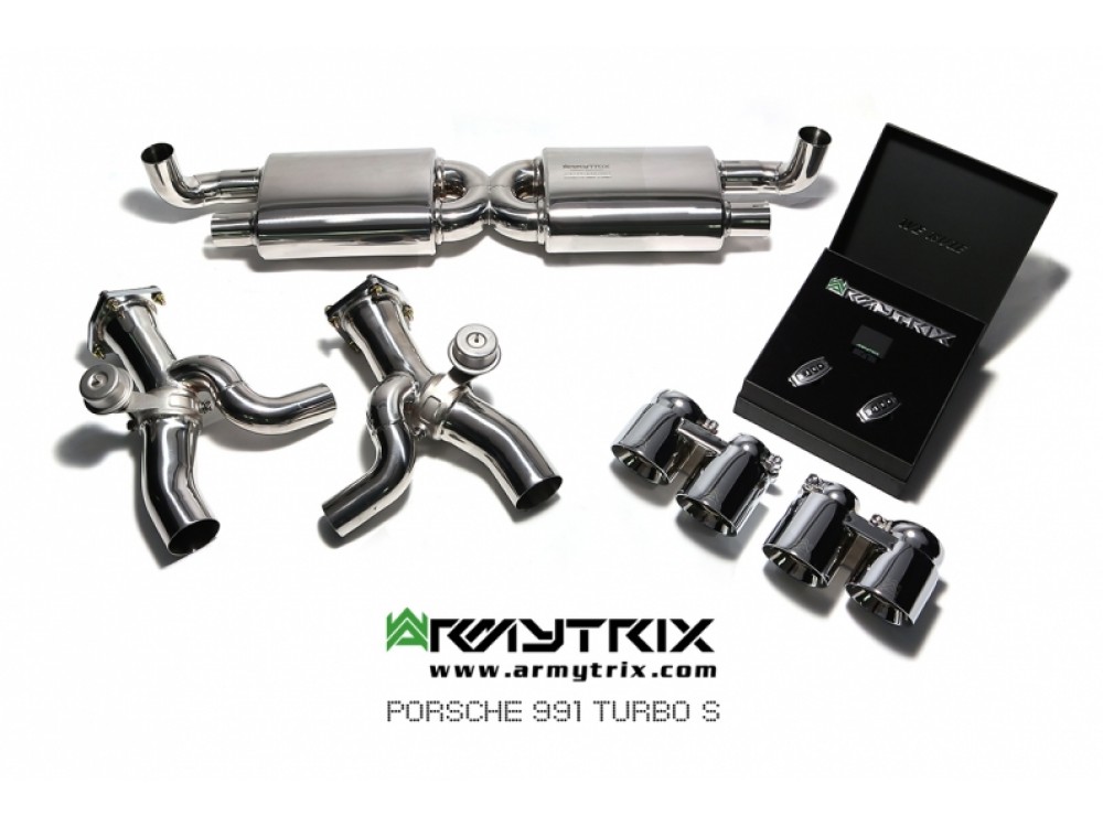 Exhaust Armytrix Porsche 911 Turbo (991) Turbo-back - P91TT-QS35C Exhaust Armytrix Porsche 911 Turbo (991) Turbo-back - P91TT-QS35C