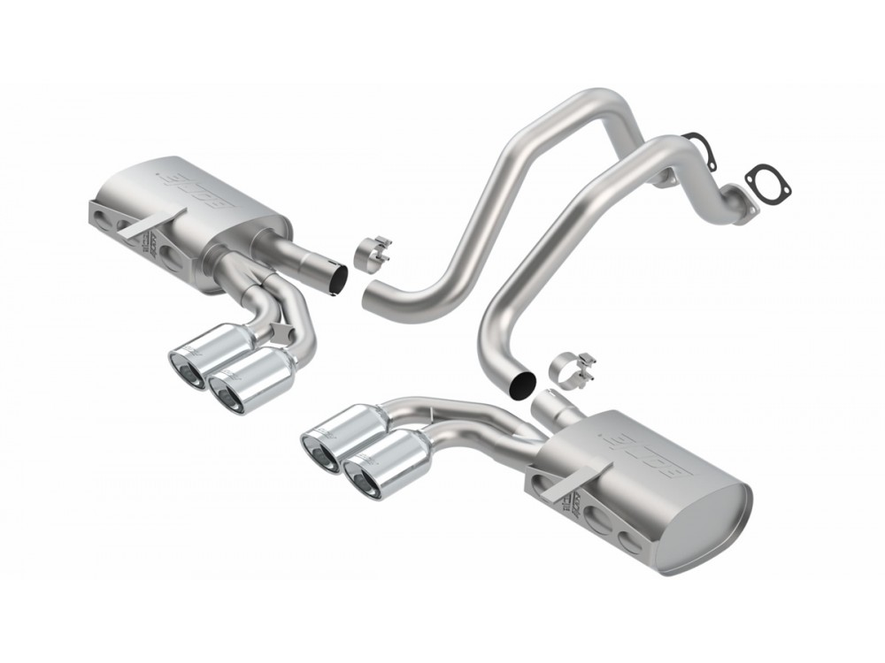 Exhaust Borla Chevrolet Corvette C5/C5 Z06 Cat-back - 140426 | 140427 | 140428 Exhaust Borla Chevrolet Corvette C5/C5 Z06 Cat-back - 140426 | 140427 | 140428