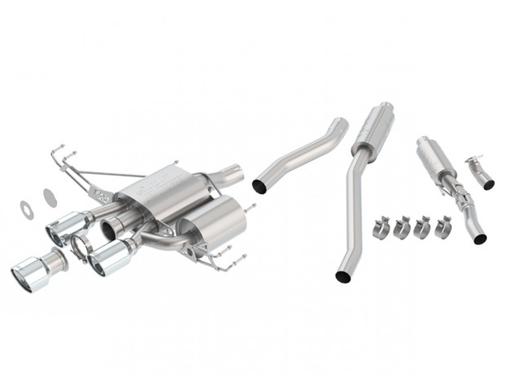Exhaust Borla Honda Civic Type-R FK8 2.0 i-VTEC Cat-back ATAK - 140738 / 140738BC