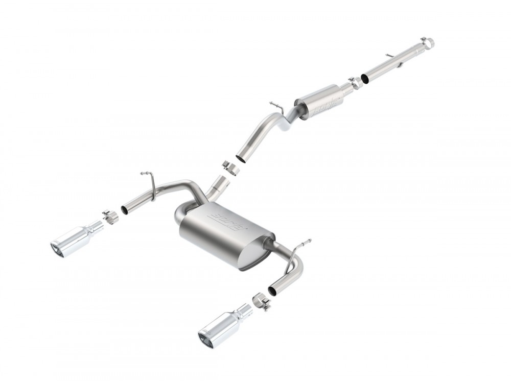 Wydech Borla Jeep Wrangler JK V6 2012+ 3d Cat-back Dual Exit - 140460 / 140460BC Borla Jeep Wrangler JK V6 2012+ 3d Cat-back Dual Exit Exhaust