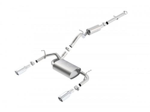 Borla Jeep Wrangler JK V6 2012+ 3d Cat-back Dual Exit Exhaust