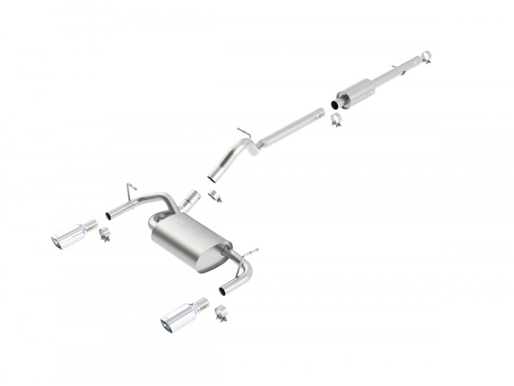 Wydech Borla Jeep Wrangler JK V6 2012+ 5d Cat-back Dual Exit - 140459 / 140459BC Borla Jeep Wrangler JK V6 2012+ 5d Cat-back Dual Exit Exhaust