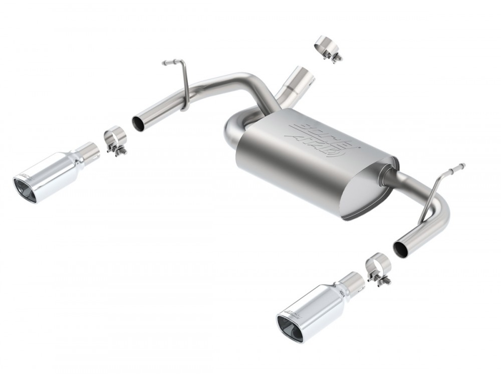 Wydech Borla Jeep Wrangler JK V6 2012+ Tłumik końcowy Dual Exit - 11834 / 11834BC / 11860 / 11860BC Borla Jeep Wrangler JK V6 2012+ Rear silencer Dual Exit Exhaust