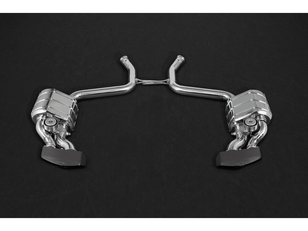 Exhaust Capristo Mercedes SL 63/65 AMG R230 Rear Mufflers - 02MB 046 03 001 Exhaust Capristo Mercedes SL 63/65 AMG R230 Rear Mufflers - 02MB 046 03 001