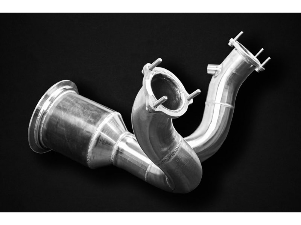 Wydech Capristo Porsche Cayenne V6 E3 Sportowe Katalizatory 250 CPSI - 02PO 077 03 033 | 02PO 077 03 013 Capristo Porsche Cayenne V6 E3 Sport catalytic converters 250 CPSI Exhaust