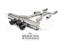 Wydech Fi EXHAUST BMW M3/M4 G80/G81/G82 Cat-back Center Exit + Carbon Diffuser Fi EXHAUST BMW M3/M4 G80/G81/G82 Cat-back Center Exit + Carbon Diffuser Exhaust