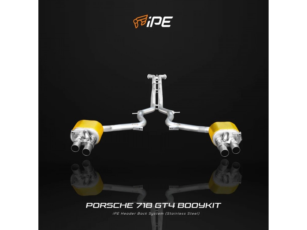 Exhaust iPE Porsche 718 Cayman/Boxster 2.5T (982) with the styling package 718 GT4 Exhaust iPE Porsche 718 Cayman/Boxster 2.5T (982) with the styling package 718 GT4