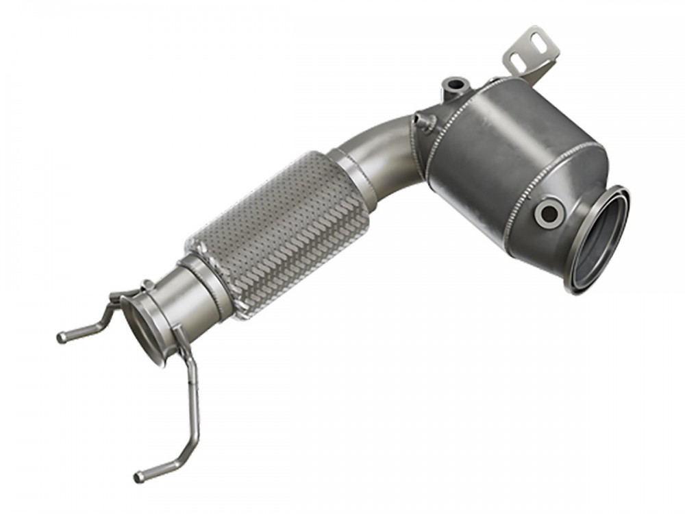 Exhaust HJS ECE Downpipe 2,75" MINI Cooper S / JCW and BMW Euro 6d-Temp with OPF - HG90822031 Exhaust HJS ECE Downpipe 2,75" MINI Cooper S / JCW and BMW Euro 6d-Temp with OPF - HG90822031