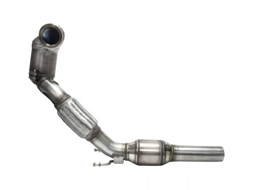 HJS ECE Downpipe 3" for Golf Mk7 GTI Facelift and Skoda Octavia RS 2.0 TFSI Euro 6