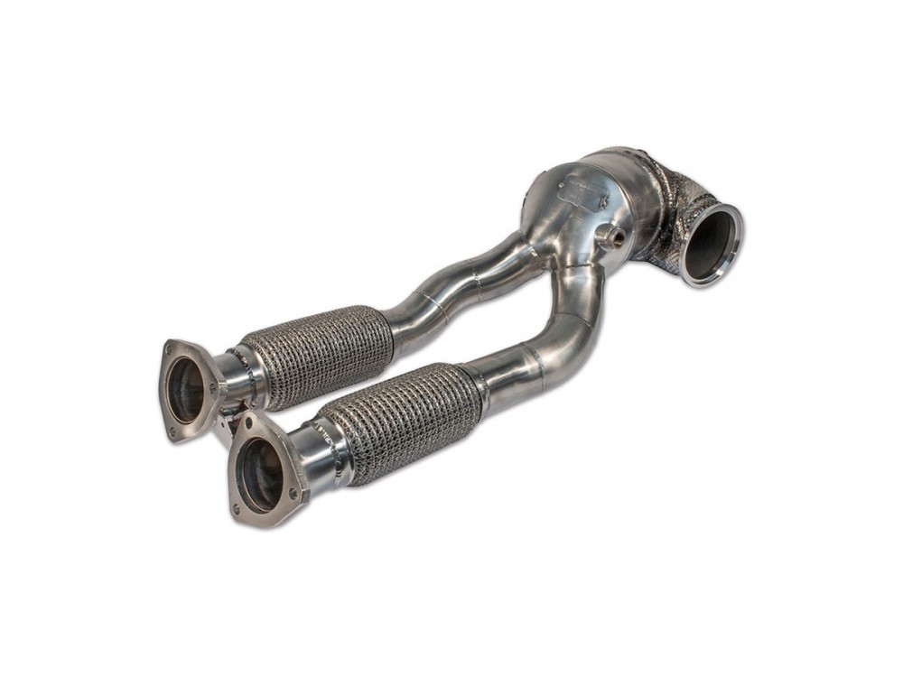 Exhaust HJS ECE Downpipe for Audi TTRS 8S and RS3 8V 400HP - HG90811170 Exhaust HJS ECE Downpipe for Audi TTRS 8S and RS3 8V 400HP - HG90811170