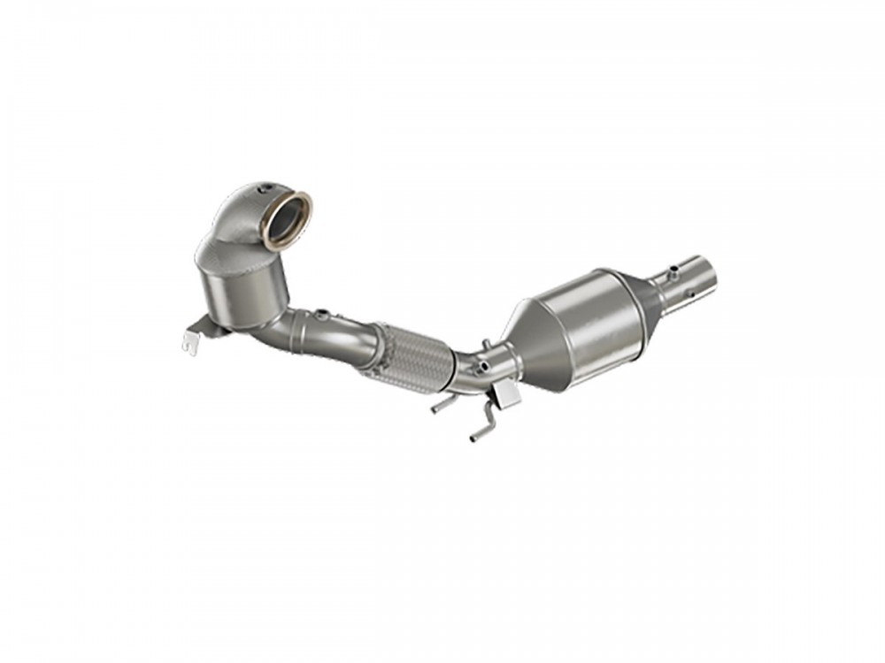 Wydech HJS ECE Downpipe for VAG 2.0 T(F)SI FWD with OPF Euro 6d (Golf Mk8 GTI) - HG90821180 HJS ECE Downpipe for VAG 2.0 T(F)SI FWD with OPF Euro 6d (Golf Mk8 GTI) Exhaust