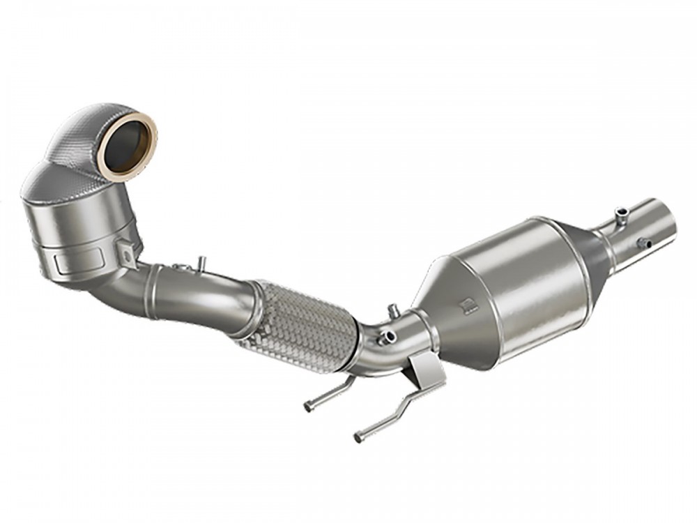 Wydech HJS ECE Downpipe for VW Polo AW1 GTI and Audi A1 GB 40 TFSI (200HP) with OPF Euro 6d - HG90821165 HJS ECE Downpipe for VW Polo AW1 GTI and Audi A1 GB 40 TFSI (200HP) with OPF Euro 6d Exhaust