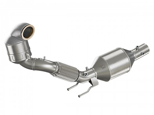 HJS ECE Downpipe for VW Polo AW1 GTI and Audi A1 GB 40 TFSI (200HP) with OPF Euro 6d