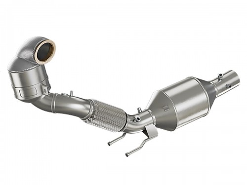 HJS ECE Downpipe for VW Polo AW1 GTI and Audi A1 GB 40 TFSI (200HP) with OPF Euro 6d Exhaust