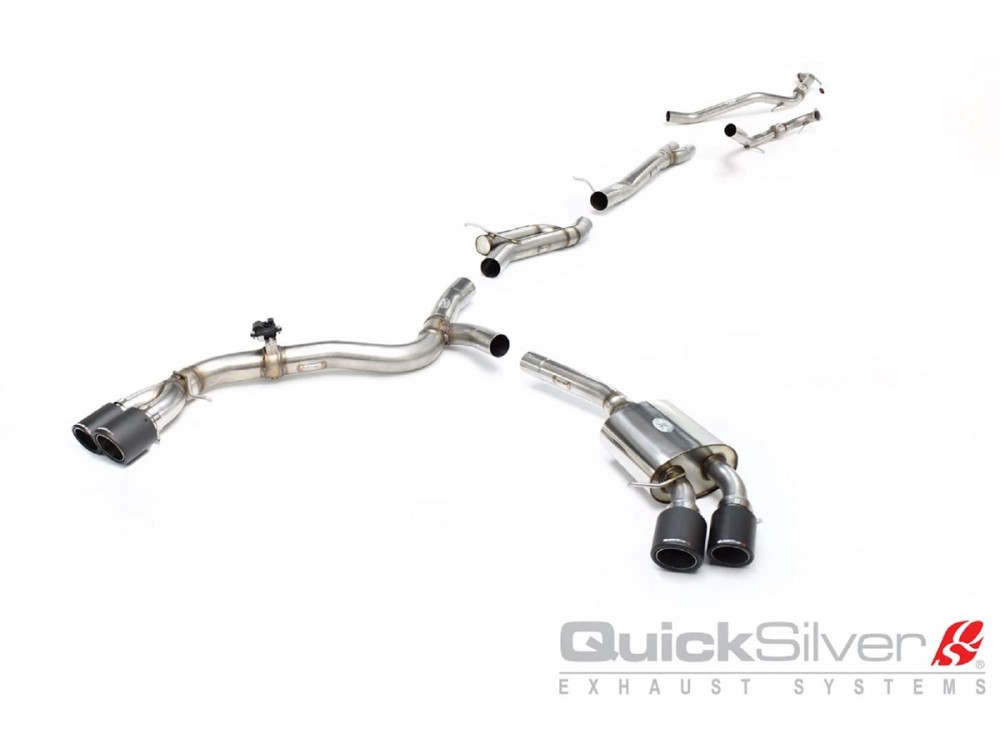 Exhaust Quicksilver Audi S5 B9 3.0 TFSI Coupe/Cabrio Cat-back - AU384S Exhaust Quicksilver Audi S5 B9 3.0 TFSI Coupe/Cabrio Cat-back - AU384S