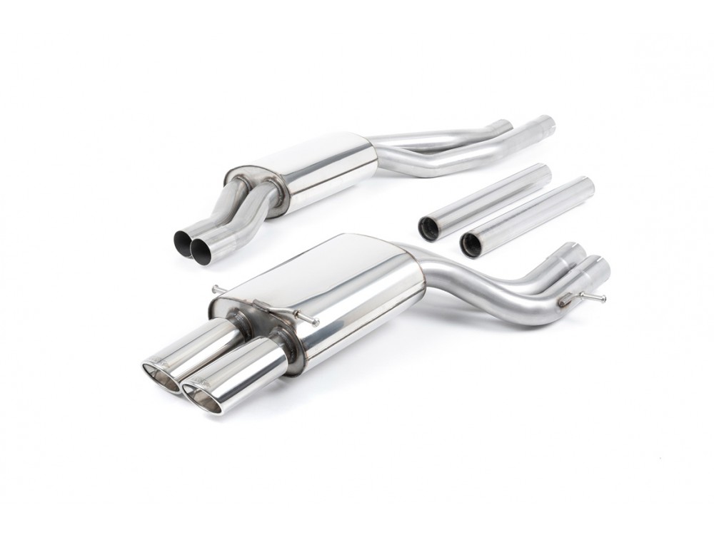 Exhaust Milltek Audi RS4 B5 V6 Bi-Turbo Avant Cat-back Resonated - SSXAU002 Exhaust Milltek Audi RS4 B5 V6 Bi-Turbo Avant Cat-back Resonated - SSXAU002