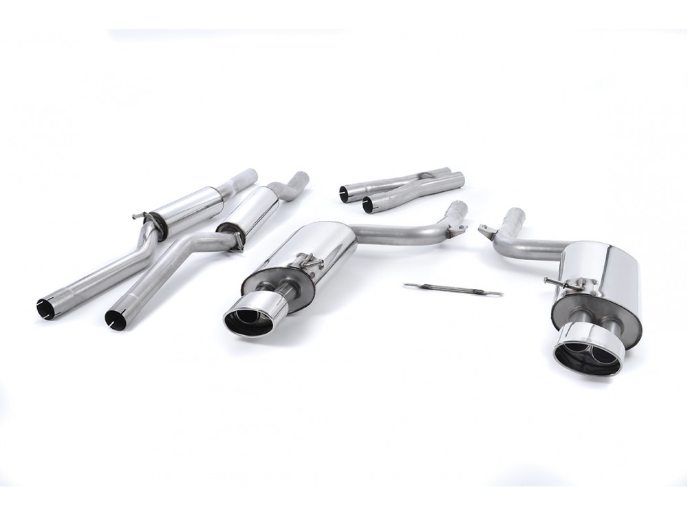 Exhaust Milltek Audi RS4 B7 4.2 V8 Cat-back Resonated - SSXAU060 Exhaust Milltek Audi RS4 B7 4.2 V8 Cat-back Resonated - SSXAU060