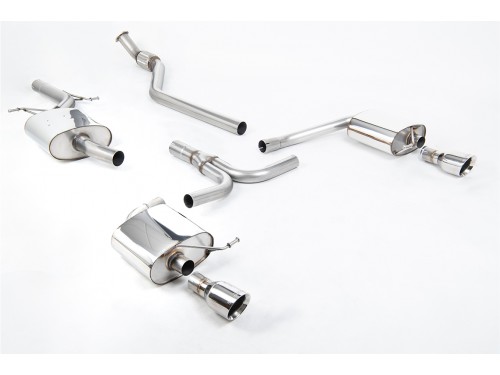 Milltek Audi A4 2.0 TFSI S line B8 (2WD and quattro manual-only) Saloon & Avant (2008-2011) Cat-back SSXAU248