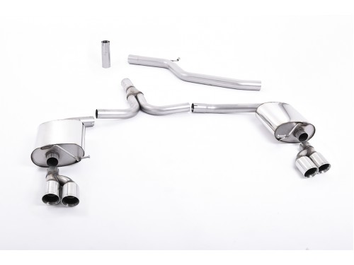 Milltek Audi A5 3.0 TDi (DPF) quattro Cat-back Quad