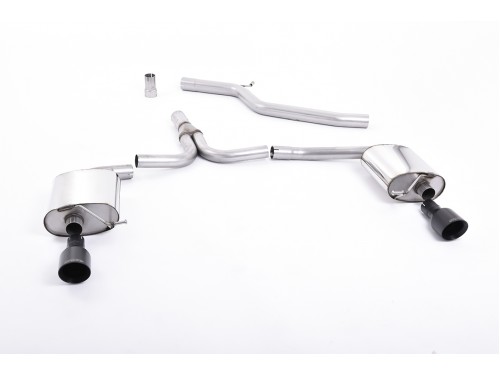 Milltek Audi A4 2.0 TDi B8 140PS / 177PS 2WD Saloon and Avant (S line models only) (2009-2011) Cat-back SSXAU437