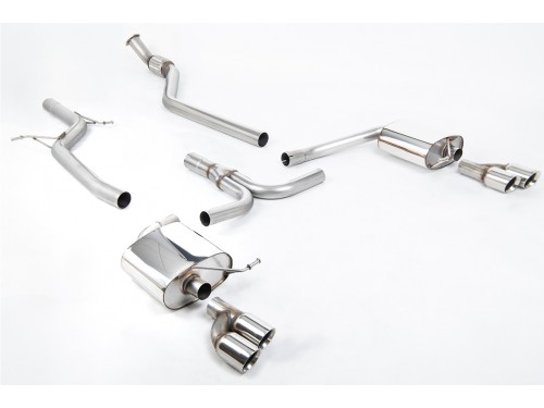 Milltek Audi A4 2.0 TFSI S line B8 (2WD and quattro manual-only) Saloon & Avant (2008-2011) Cat-back SSXAU627