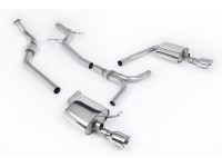 Milltek Audi A4 2.0 TFSI S line B8 (2WD and quattro Tiptronic-only) Saloon & Avant (2008-2011) Cat-back SSXAU629 Exhaust