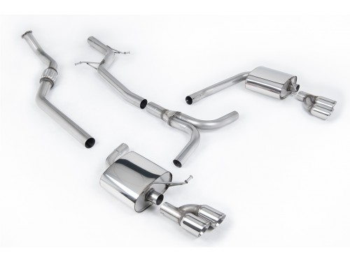 Milltek Audi A4 2.0 TFSI S line B8 (2WD and quattro Tiptronic-only) Saloon & Avant (2008-2011) Cat-back SSXAU630