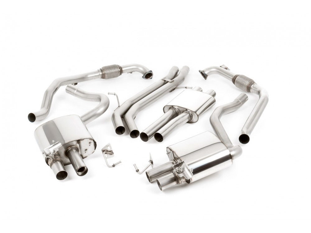 Exhaust Milltek Audi S4 B9 3.0 TFSI Cat-back Resonated (EC) - SSXAU640 Exhaust Milltek Audi S4 B9 3.0 TFSI Cat-back Resonated (EC) - SSXAU640