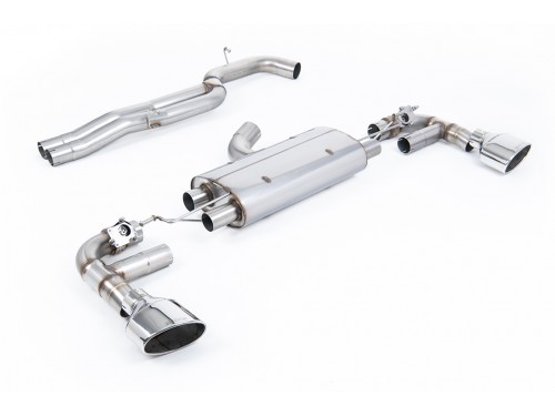 Milltek Sport Audi TT RS Mk3 2.5 TFSI Cat-back Non-resonated 80mm Exhaust