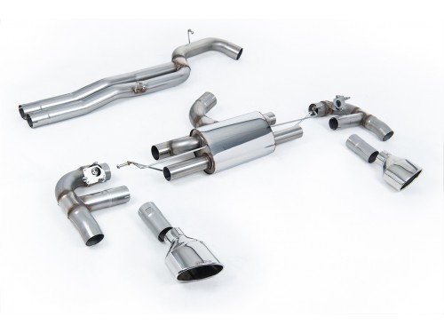 Milltek Sport Audi RS3 8V Sedan Cat-back Non-resonated RACE 80mm Exhaust