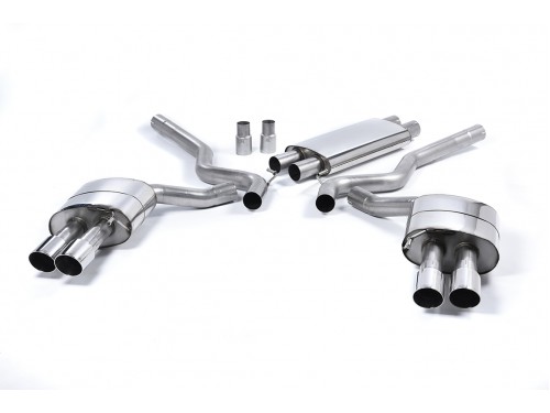 Milltek Sport Ford Mustang GT 5.0 S550 15-17 Cat-back Quad-Outlet Resonated (EC) Exhaust