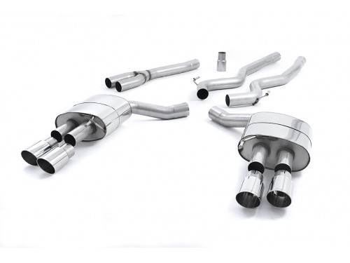 Milltek Sport Ford Mustang 2.3 EcoBoost Cat-back Non-resonated Quad Exhaust