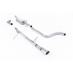 Milltek Sport Ford Fiesta MK8 1.0 EcoBoost Cat-back Non-resonated Exhaust